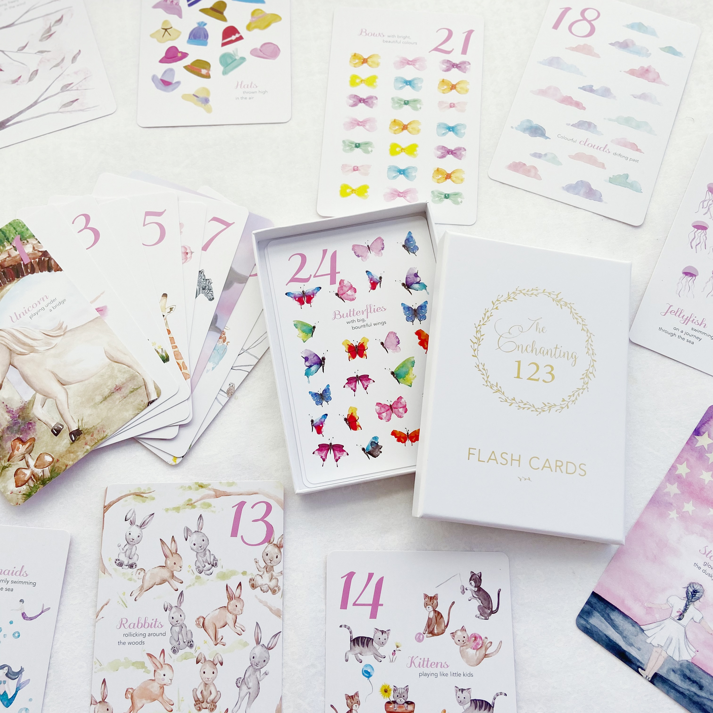 The Enchanting 123 Flash Cards