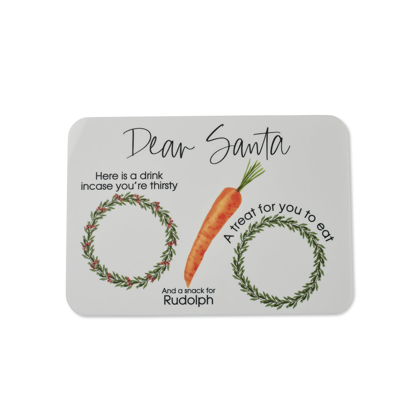 Acrylic Santa Snack Plate